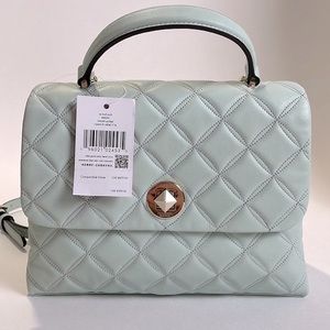 Kate Spade New York NATALIA Top Handle Satchel - Crystal Blue - NWT